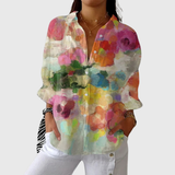 Karen | Let og farverig trykt bluse