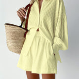 Heta - Let Bluse og Shorts