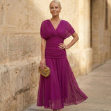 Alli | Elegant Fuchsia Kjole