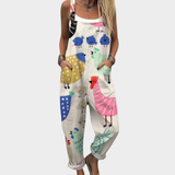 Behagelig trykt jumpsuit