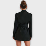 V-hals Blazer-kjole