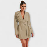 V-hals Blazer-kjole