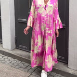 Eini - Lang Kjole med Ærmer