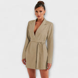 V-hals Blazer-kjole