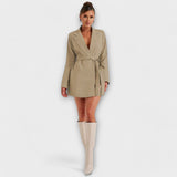 V-hals Blazer-kjole
