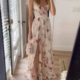 Sónia - Midi kjole med blomsterprint