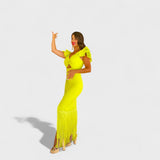 Lúcia - Neon flamencokjole