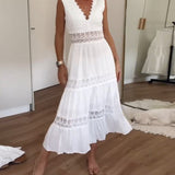 Circe - V-hals blondekjole