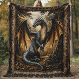 Colombe - Couverture matelassée Bois de Dragon Ancienne