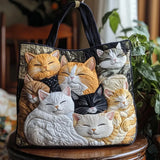 Sac Artisanal Matelassé - Chatons Endormis