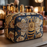 Maëlys - Trousse de toilette matelassée Abeilles et Fleurs
