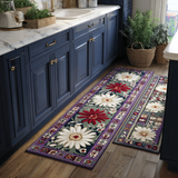 Ophélie - Tapis de cuisine Fleurs Délicats