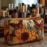 Brigitte - Trousse de toilette matelassée Motif Bleu