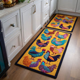Lorraine - Tapis de cuisine Poules Décoratives
