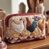 Suzon - Trousse de toilette matelassée Poule dans Nid