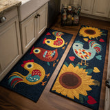 Ginette - Tapis de cuisine Poules en Style Campagne