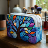 Bernadette - Trousse de toilette matelassée Arbre de Vies