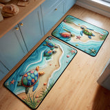 Justine - Tapis de cuisine Atmosphère Côtière Relaxant