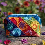 Paulette - Trousse de toilette matelassée Motif Cosmique