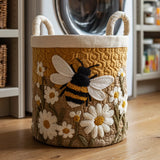Panier à Linge Matelassé - Marguerite et Abeille