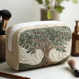 Cerise - Trousse de toilette matelassée Racines de l' Arbre de Vies