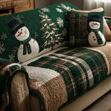 Adèle - Housse de canapé matelassée Motif de Noël