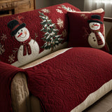 Ginette - Housse de canapé matelassée Motif de Noël