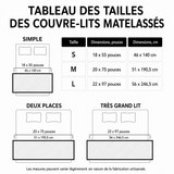 Camille - Couverture matelassée Coquillage Côtière
