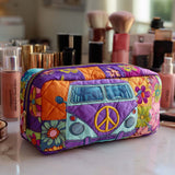 Ludivine - Trousse de toilette matelassée Fleurs en Style