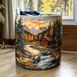 Panier à Linge Matelassé - Évasion en Forêt