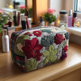 Ernestine - Trousse de toilette matelassée Jardin Fleuri