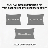 Housse de Coussin Matelassée - Rêve de Pétales Doux