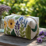 Lucie - Trousse de toilette matelassée Prairie Délicat