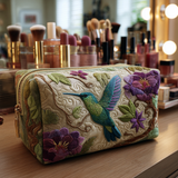 Héloïse - Trousse de toilette matelassée Colibri Lumineux