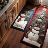 Éléonore - Tapis de cuisine De Noël à Givre Festif