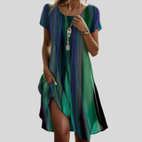 Genna - Gradient Boho Casual Kjole