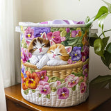 Panier à Linge Matelassé - Chaos Félin
