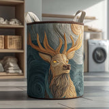 Panier à Linge Matelassé - Cerf