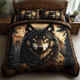 Parure de lit matelassée 3 pièces - Animaux de la Forêt