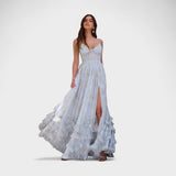 Florencia - Lang bohemekjole med slids