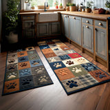 Séraphine - Tapis de cuisine Empreintes de Patte