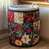 Panier à Linge Matelassé - Pétales