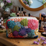 Audrey - Trousse de toilette matelassée Jardin de Cactus