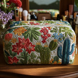 Noémie - Trousse de toilette matelassée Cactus Sympathique