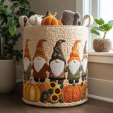 Panier à Linge Matelassé - Gnome au Potager de Citrouilles
