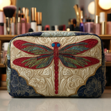 Laure - Trousse de toilette matelassée Libellule Délicate