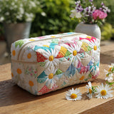 Léa - Trousse de toilette matelassée Prairie Délicat