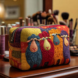 Véronique - Trousse de toilette matelassée Mouton Arc-en-ciel