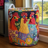 Panier à Linge Matelassé - Coq