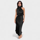 Alba - Samet Elegant Kjole